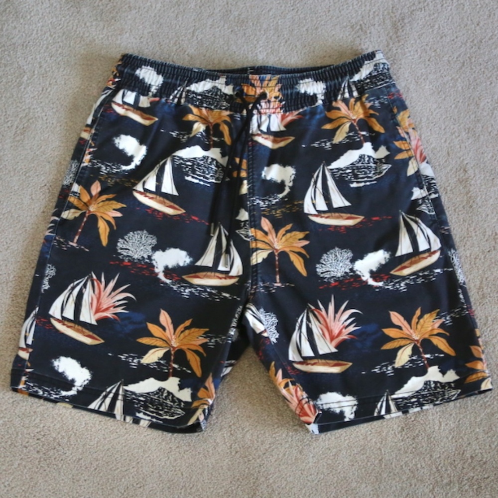 I Love Ugly nautical design shorts M